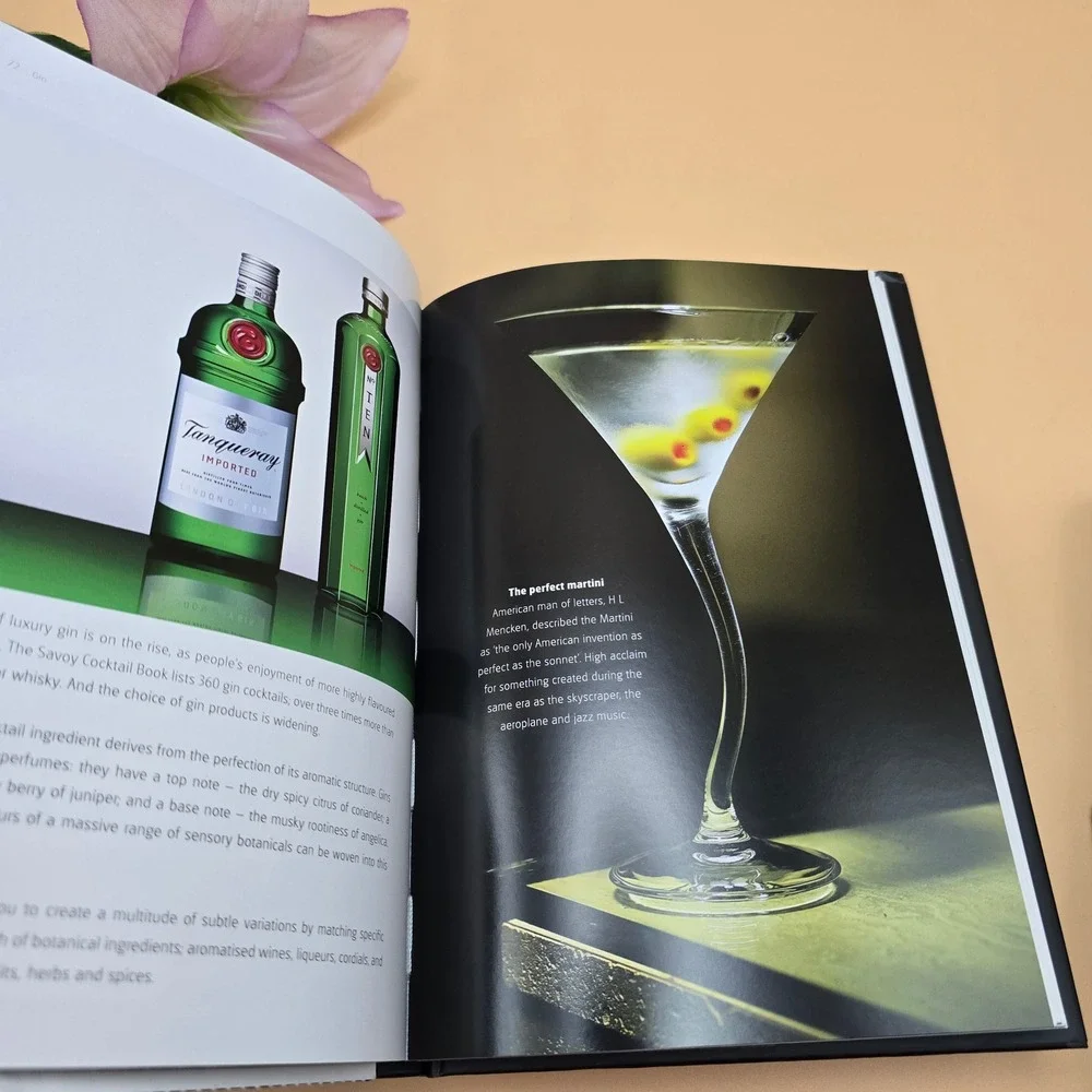 Stylish Spirits Fine Cocktails Book by Kevin Chang & Bucket List Towel Set‎